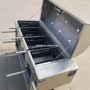 Charcoal BBQ roast beef machine| bbq pig lamb fish chicken rotisserie roaster grill charcoal barbecue stove