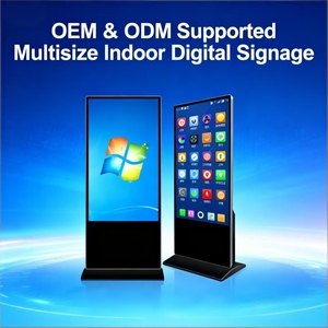 Écran d'affichage numérique d'intérieur personnalisable, écran tactile Android, plusieurs options de taille, signalétique sur pied, signalétique numérique d'intérieur - Product Image 4