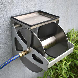 Online alışveriş çok fonksiyonlu duvara monte metal bahçe su taşınabilir hortum makarası arabası - Product Image 2