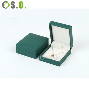 Boîte à bijoux de luxe personnalisée de haute qualité avec logo, emballage de mariage, boîte à bagues et colliers en cuir PU, boîtes à bijoux en papier - Product Image 5