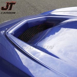 Nuovo Cofano in Fibra di Carbonio con Bulloni per Chevrolet <span class=keywords><strong>Corvette</strong></span> C7 - Ricambio Nero di Alta Qualità - Product Image 3