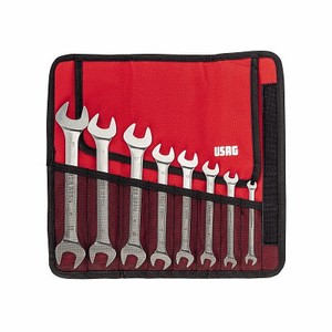 Usag Combination Wrench Set 8 Piece Metric Red Case <b>Tool</b> Kit - Product Image 1