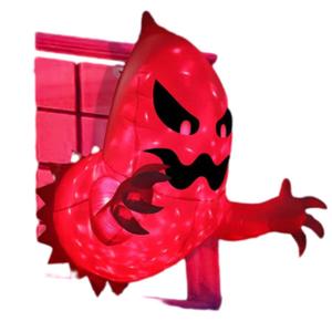 La Mejor Decoración Inflable de Fantasma Rojo para Halloween con Luces LED, Decoración de PVC para Jardín, Patio, Fiestas, Exhibición Interior - Product Image 1
