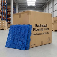 Dalles emboîtables en PP pour terrains de basketball extérieurs - Revêtement de sol sportif pour gymnases et ateliers, écologique, imperméable, antidérapant, avec drainage facile