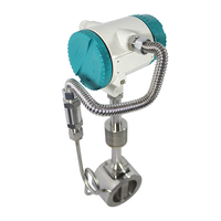 Medidor de Flujo Vortex Digital Tipo Abrazadera de Acero Inoxidable DN80 de Alta Precisión para Medición de Flujo de Líquidos en Calderas, Vapor y Aceite Caliente (OEM)