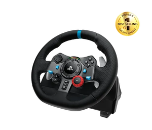 Volante de Carreras Logitech G29 Driving Force con Doble Motor y Force Feedback 900 °   Volante de Carreras Simulador con Engranaje Helicoidal de 3 Pedales USB para PS5, PS4, PS3, PC y Mac - Product Image 4