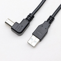 Câble USB de type A vers type B Câble d'imprimante à angle droit USB2.0 a Prise mâle vers USB B à angle droit Câble de cordon de scanner d'imprimante mâle