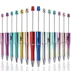 โปรโมชั่นปากกาลูกลื่นแบบมีลูกปัดเคลือบสีไล่ระดับด้วย UV พร้อมโลโก้สั่งทำเอง  ที่ใส่ปากกาแบบข้ามพรมแดนยอดนิยม - Product Image 3