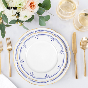 Wholesale Wedding Charger Plates Plates Sets Dinnerware Ceramic Dishes Porcelain Dinner Sets - Product Image 4