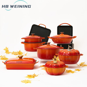 <span class=keywords><strong>Set</strong></span> di Pentole in Ghisa Smaltata Eco-Friendly dal Design Moderno, Include Pentola Olandese, Casseruola, Padella, Pentola per Zuppe e Pentola da Forno - Product Image 2