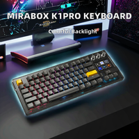 Tastiera Meccanica Macro LCD MiraBox K1 Pro con Tasti Programmabili e Manopole Personalizzabili per Gaming, Streaming e Produttività