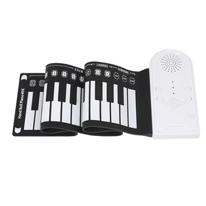 <span class=keywords><strong>Piano</strong></span> portable pliable 16 sons et couleurs, facile à ranger, instrument d'entraînement recouvert de silicone - Product Image 5