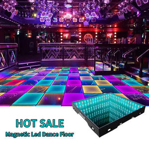 Piste de danse interactive LED commerciale avancée, plateau en plexiglas amovible et mobile, tapis de qualité supérieure détachable, parfaitement adapté - Product Image 1