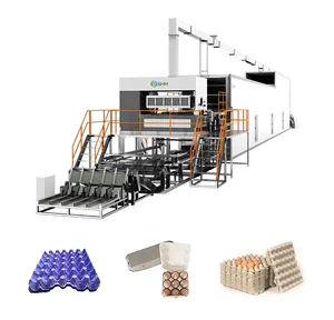 Used paper egg tray and egg box making machine production line with drying machine for large quantity production