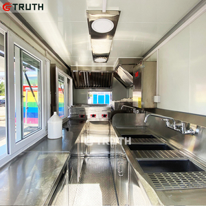 Sự thật đầy đủ nhà bếp di động thực phẩm Trailer cho thực phẩm ăn nhẹ Donut Hot Dog Pizza kem xe tải với 220V cho nhà hàng thương nhân - Product Image 6