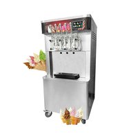 Machine à glace molle commerciale Spaceman 45-55L/H pour Açaï Bowl et Sundae, 2+1 saveurs mixtes, Vente directe usine
