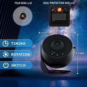 Nuevo producto 12 en 1 USB Lámpara LED de sincronización planetaria 360 ° Gala XY <span class=keywords><strong>Proyector</strong></span> de luz nocturna para dormitorio - Product Image 3