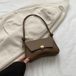 Bolso de Mano Retro de PU Impermeable de Alta Gama para Mujer, Nuevo Modelo 2025, Elegante, de Hombro, Bandolera, Pequeño, con Solapa, <span class=keywords><strong>1</strong></span> Litro - Product Image 6