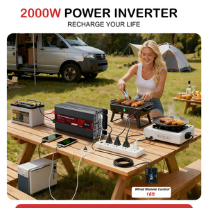 <span class=keywords><strong>Convertisseur</strong></span> de courant Tianmo 2000W à onde sinusoïdale pure, <span class=keywords><strong>convertisseur</strong></span> de courant pour voiture <span class=keywords><strong>12V</strong></span> <span class=keywords><strong>24V</strong></span> 48V vers 120V 220V AC pour camping-car, camion, solaire, extérieur - Product Image 6