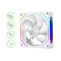 Ventilateur de refroidissement pour ordinateur 120 mm, 9 pales, 5 V ARGB, 4 broches PWM, silencieux, avec roulement hydraulique, pour boîtier de jeu