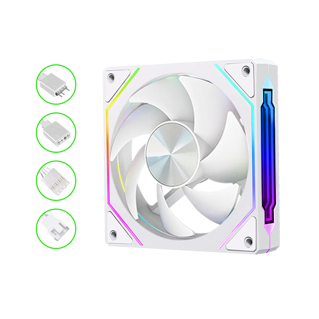 120mm Fan 9 Blades 5V ARGB 4Pin PWM Silent Hydraulic Bearing Computer Cooling Fan for Gaming Case