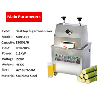Machine à jus de canne à sucre électrique commerciale, extracteur de jus de canne à sucre