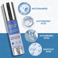 Sérum Coréen Anti-Acné au Thé Vert et à l'Aloe Vera pour le Visage et le Corps, Usage Domestique, Acide Salicylique, Niacinamide, Acide Lactique, Hydratant