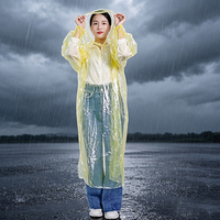 Poncho de pluie jetable en PE, multicolore, imperméable, à capuche, pour adulte, à usage unique, pour festival, événement extérieur, urgence