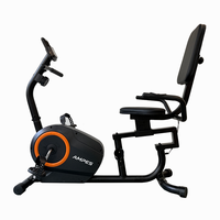 Vélo d'exercice couché magnétique pour usage domestique, entraînement cardiovasculaire intérieur avec siège et dossier