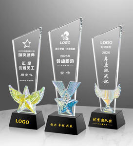 Trofeo <span class=keywords><strong>de</strong></span> cristal personalizado | <span class=keywords><strong>Premios</strong></span> conmemorativos <span class=keywords><strong>de</strong></span> regalo empresarial Premium - Product Image 1