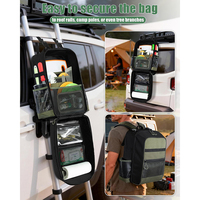 Sac à dos organisateur de cuisine de camping avec porte-serviettes en papier, sac de rangement pour ustensiles de camping suspendu avec plusieurs poches, sac de pique-nique