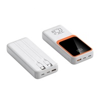 Promotion : Batteries externes haute capacité 20000 mAh et 10000 mAh, batterie Li-Polymère, affichage numérique LED, chargeur rapide pour téléphone portable