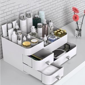 Inthetrend Multi-color Square PP Plastic Modern Eco-Friendly Large Capacity Home Cosmetic Makeup Organizer with <b>Drawers</b> - Product Image 4