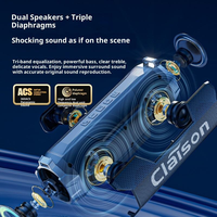 Clasion T9 Outdoor pour haut-parleur ABS, haute qualité sonore, super subwoofer, double haut-parleurs, volume élevé, portable, sans fil