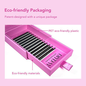 Diyday Mới Phong Cách 5D 2.0 W Hình Dạng Hoa Trà Lông Mi Mở Rộng Matte Tự Nhiên Lông Mi Giả Độ dài Khác Nhau Pbt Lông 0.07Mm - Product Image 3