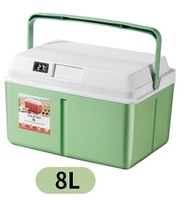 Glacière portable personnalisée 5L 8L 13L avec affichage de la température, en plastique, pour pique-nique, camping, glacière extérieure avec poignée