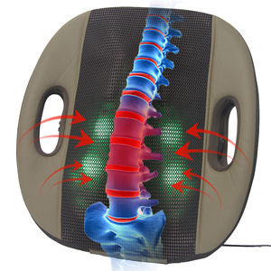 Vente en gros Design ergonomique Rotation bidirectionnelle Chauffage infrarouge Oreiller de massage multifonctionnel pour le cou et le dos Soulagement des douleurs musculaires - Product Image 2