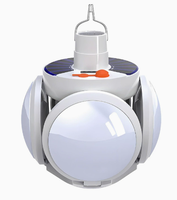 Lampes solaires super lumineuses rechargeables pliables portables pour le jardin, la tente, le camping, LED, CRI 90, dimmables, ABS, IP65