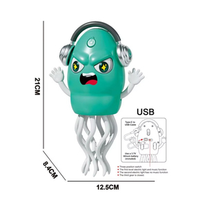 Juguete de Pulpo Eléctrico Recargable, con Sensor de Obstáculos Automático, Bailarín, Educativo, de Plástico, para Niños de 5 a 7 Años - Product Image 3