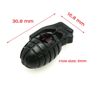 SAS plastique Grenade cordon serrure bouchon bascule Clips pince à ressort pour Paracord cordon lacet sac à dos corde coloré - Product Image 3