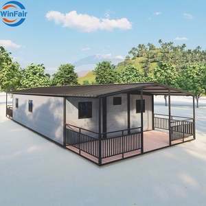 Winfair 40ft Sang Trọng Một Khung Modular Nhà 4 Phòng Ngủ Prefab Đúc Sẵn Biệt Thự Hiện Đại Container Nhà Ba Lan Với Phòng Tắm - Product Image 4