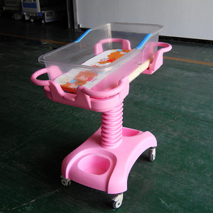 Cama Hospitalaria Pediátrica Manual Xin Yuchen, Color Rosa, Estructura de Hierro con Barandillas para Cuidado de Niños - Product Image 4