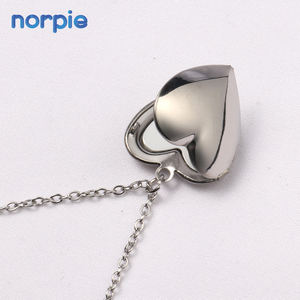 Kalung Liontin Hati Sublimasi dengan Bingkai Foto dari Baja Anti Karat - Product Image 4