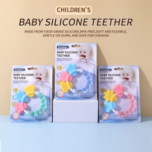 Jouets <span class=keywords><strong>de</strong></span> dentition pour bébés en gros, sans BPA, sucettes <span class=keywords><strong>de</strong></span> dentition en <span class=keywords><strong>silicone</strong></span> <span class=keywords><strong>de</strong></span> <span class=keywords><strong>qualité</strong></span> <span class=keywords><strong>alimentaire</strong></span> pour bébés - Product Image 6