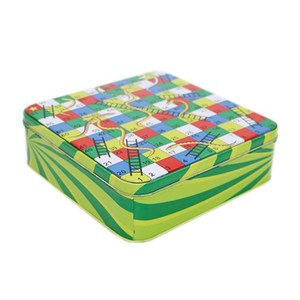 Metal Storage Containers Tin Box Can Custom Printed Metal Black Color Square Storage Containers Tinplate Boxes Tin Cans