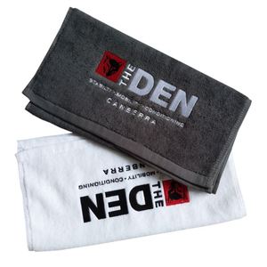 30*30cm Custom <b>Black</b> Cotton Face <b>Towel</b> with logo Embroidery - Product Image 1