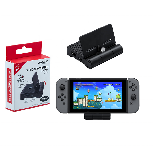 TNS-19305 USB3.0 Port Foldable Video Converter for NS HD-compatible Adapter Dock Stand for Nintend Switch Game Console