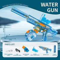 2025 anak-anak interaktif Light-Up kapasitas tinggi pistol air listrik mainan luar ruangan terbaru jarak jauh ARP9 terbuat dari plastik tahan lama