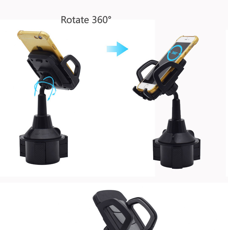 ANMA Universal Car Phone Holder - Durable ABS Car Cup Holder Mobile Phone GPS Mount Bracket