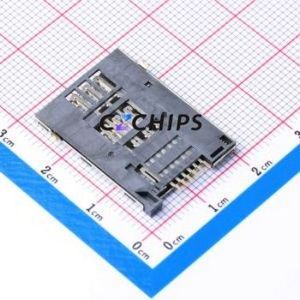 <b>SIM</b>-1002W-P6 <b>SIM</b> <b>Card</b> Connector SMD Connector Self-Return Type Mini <b>SIM</b> <b>Card</b> <b>Card</b> <b>Holder</b> 1.8mm - Product Image 2